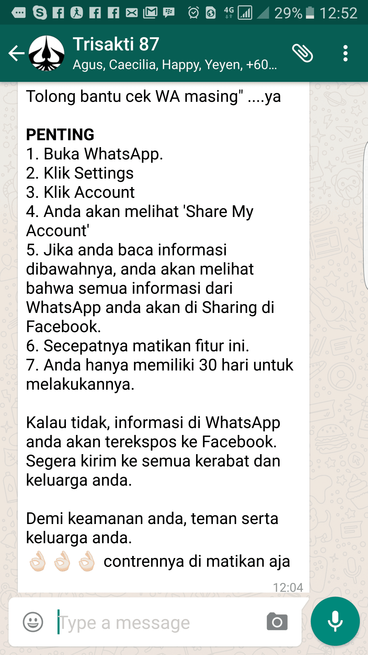 Detail Contoh Broadcast Whatsapp Nomer 7