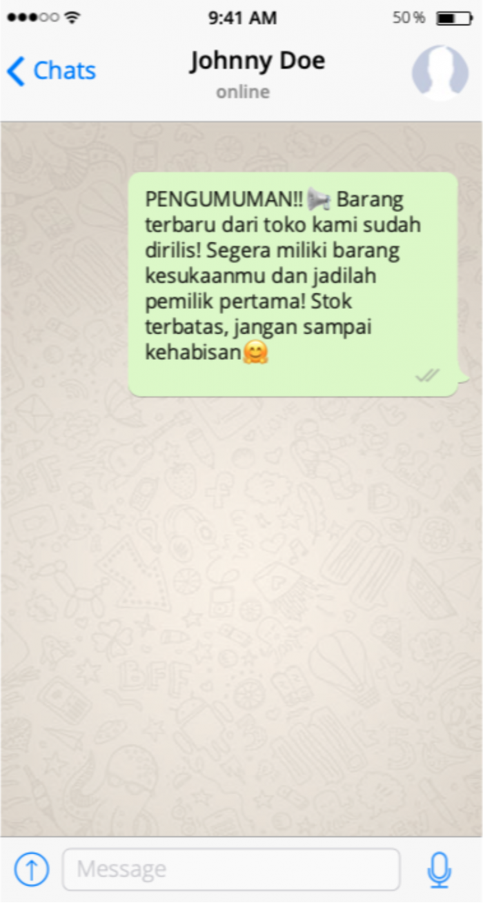 Detail Contoh Broadcast Whatsapp Menarik Nomer 18