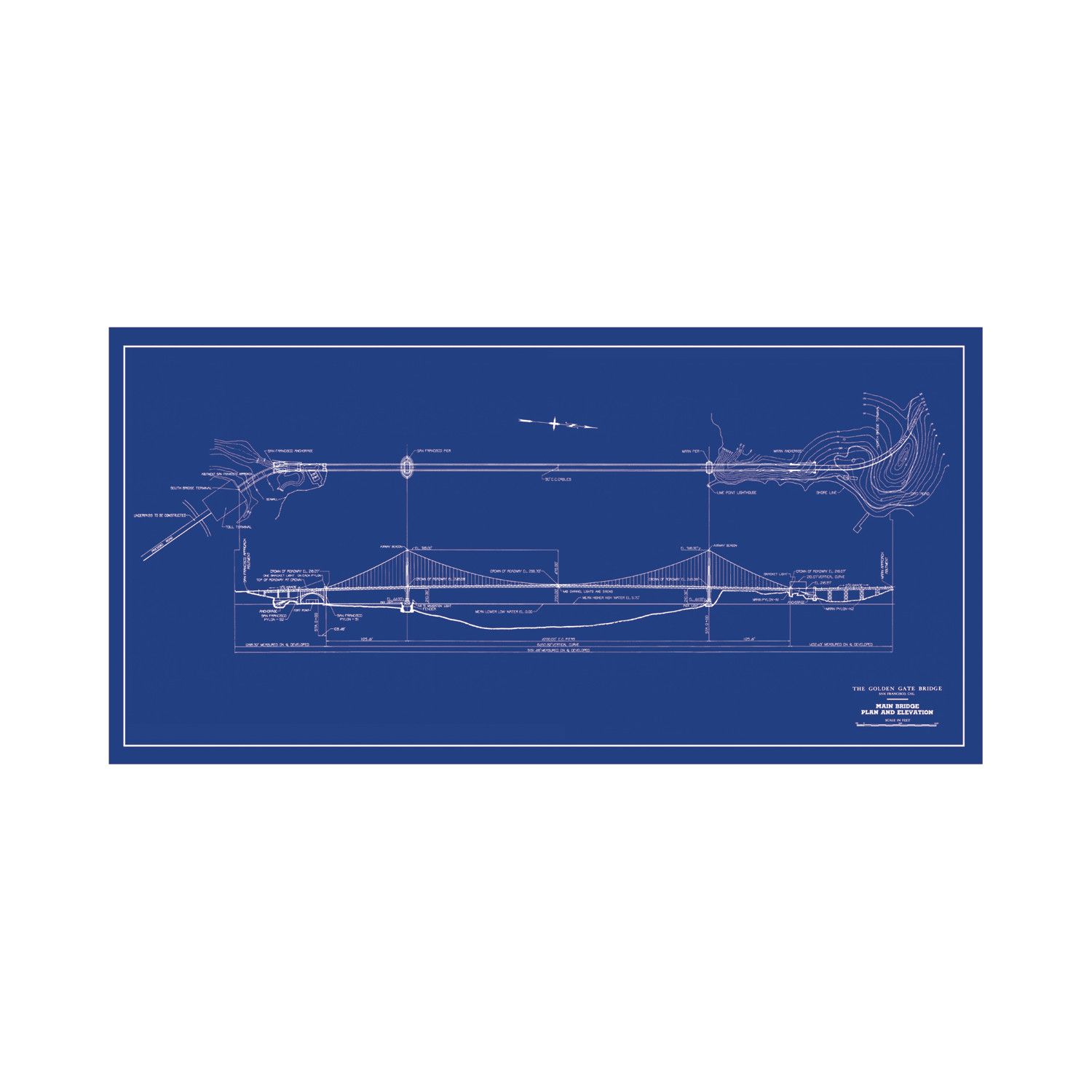 Detail Golden Gate Bridge Bauplan Nomer 8