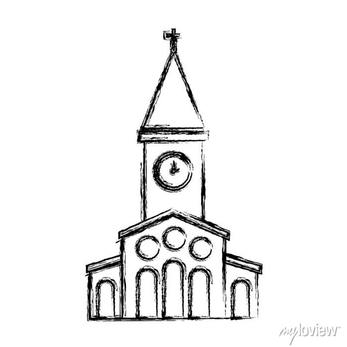 Detail Kirche Zeichnen Nomer 4
