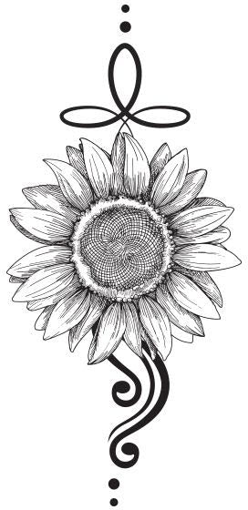 Detail Tattoo Sonnenblume Nomer 8