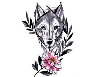 Detail Wolf Pfotenabdruck Tattoo Nomer 26