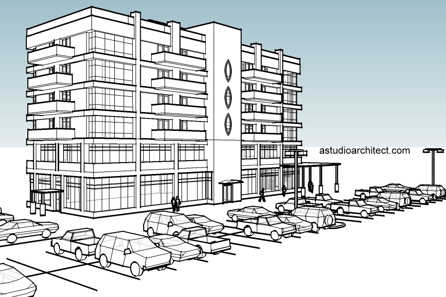Detail Gambar Design Bangunan Gedung Kantor Pelabuhan Satu Lantai Nomer 5