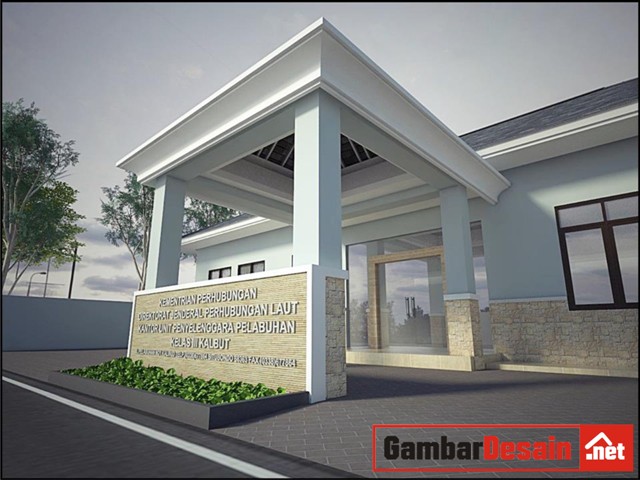 Detail Gambar Design Gedung Kantor Pelabuhan Satu Lantai Nomer 3