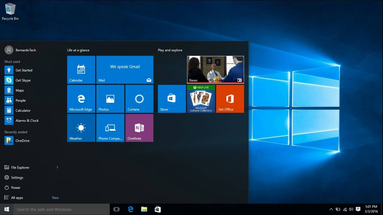 Gambar Desktop Windows 10 - KibrisPDR