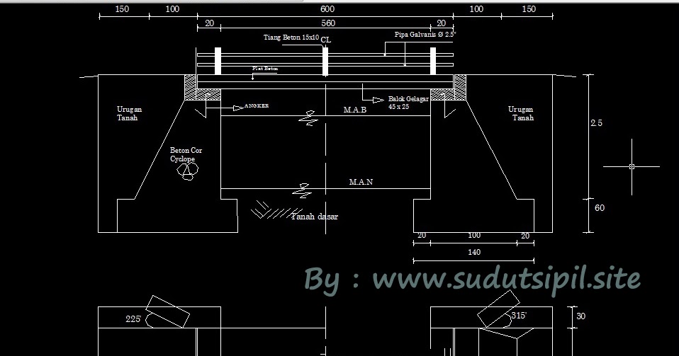 Detail Gambar Detail Jembatan Beton Sederhana Nomer 14