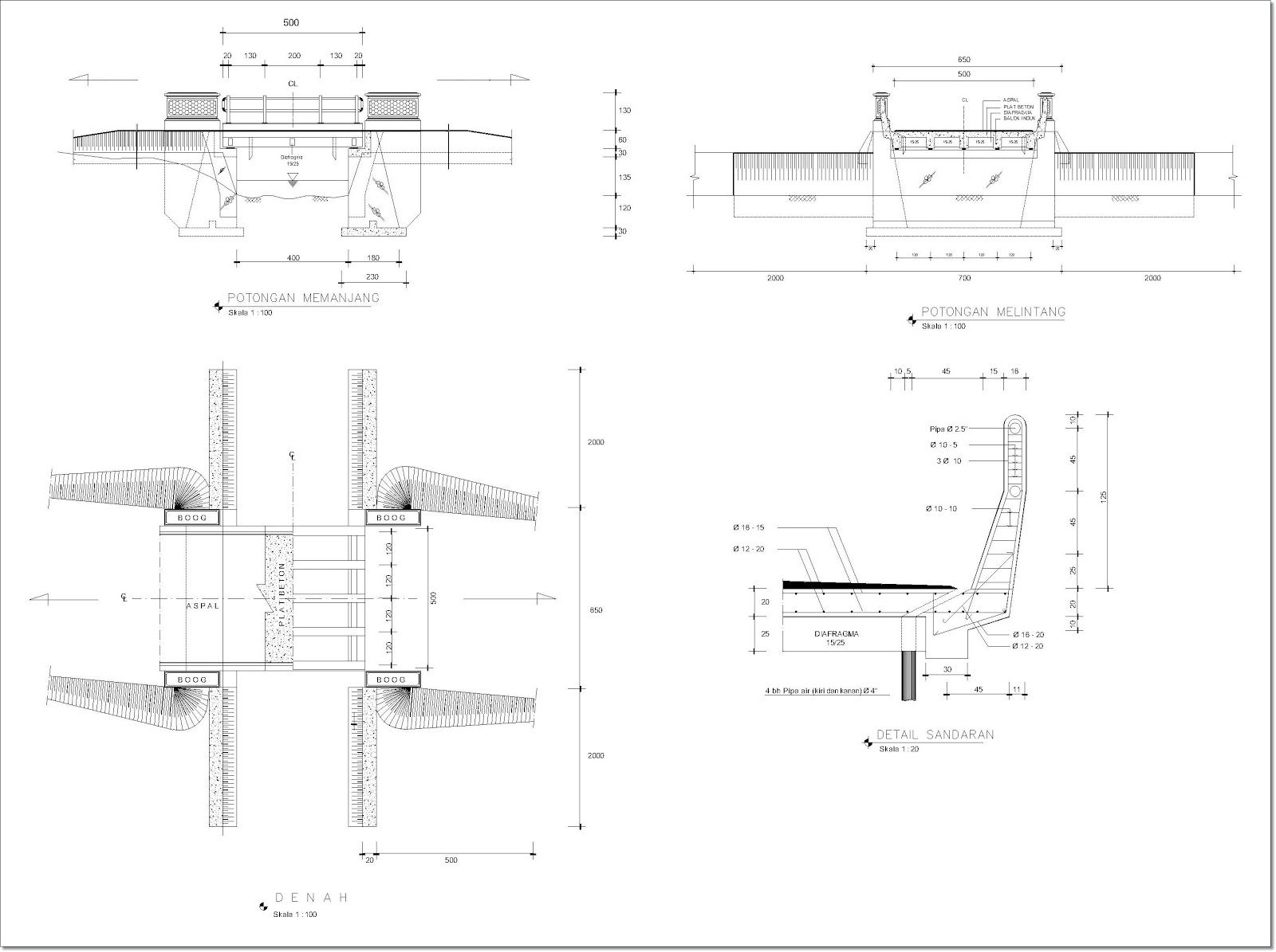 Detail Gambar Detail Jembatan Beton Sederhana Nomer 5