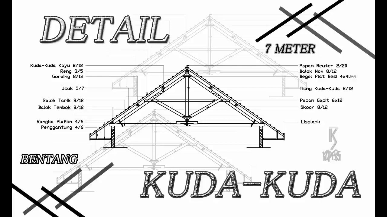 Detail Gambar Detail Kuda Kuda Kayu Nomer 9