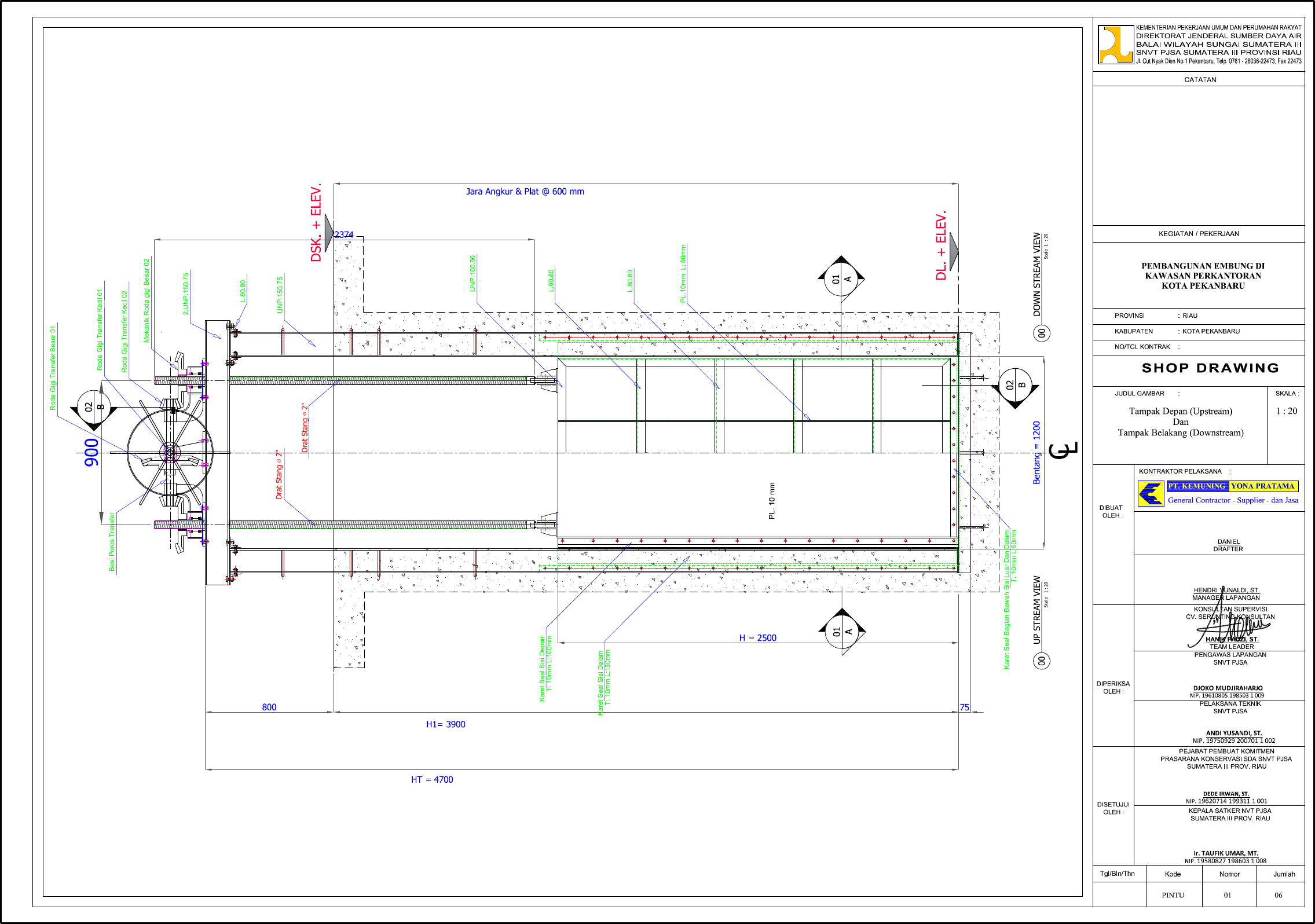 Detail Gambar Detail Pintu Air Nomer 6