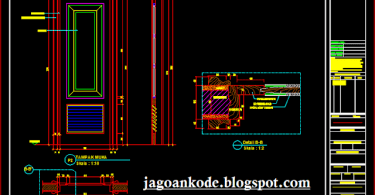 Detail Gambar Detail Pintu Panel Nomer 8