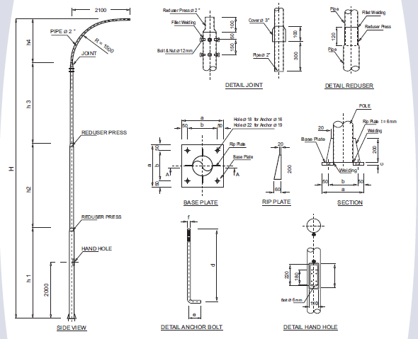 Detail Gambar Detail Pju Nomer 18