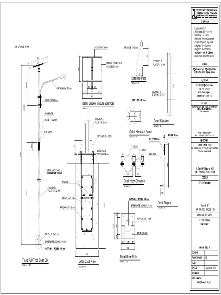 Detail Gambar Detail Pju Nomer 32