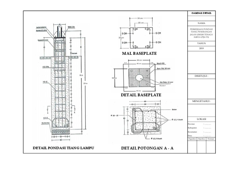 Detail Gambar Detail Pju Nomer 5