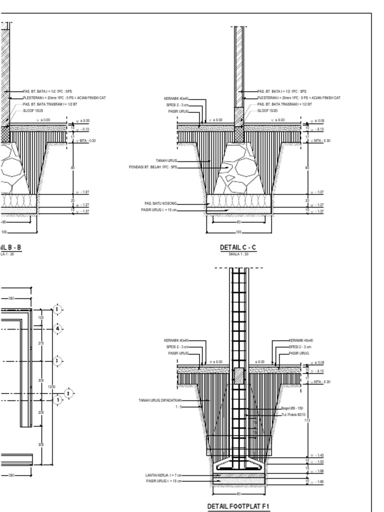 Detail Gambar Detail Pondasi Nomer 24