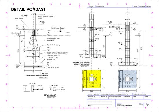 Detail Gambar Detail Pondasi Nomer 25