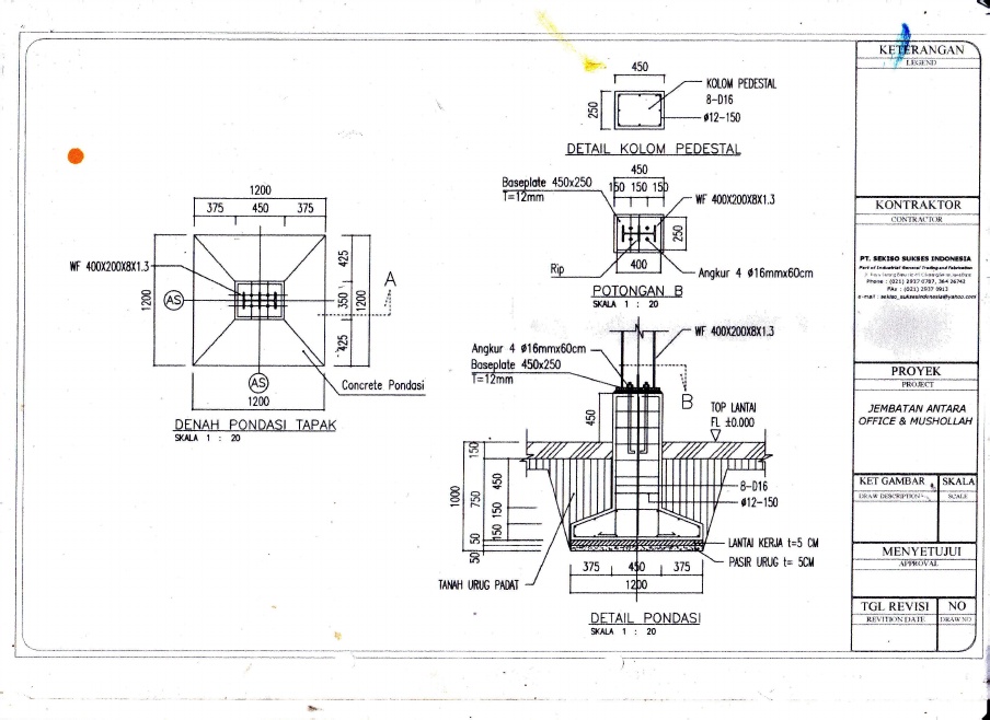 Detail Gambar Detail Pondasi Nomer 34