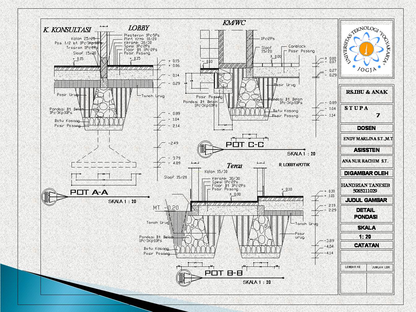 Detail Gambar Detail Pondasi Nomer 35