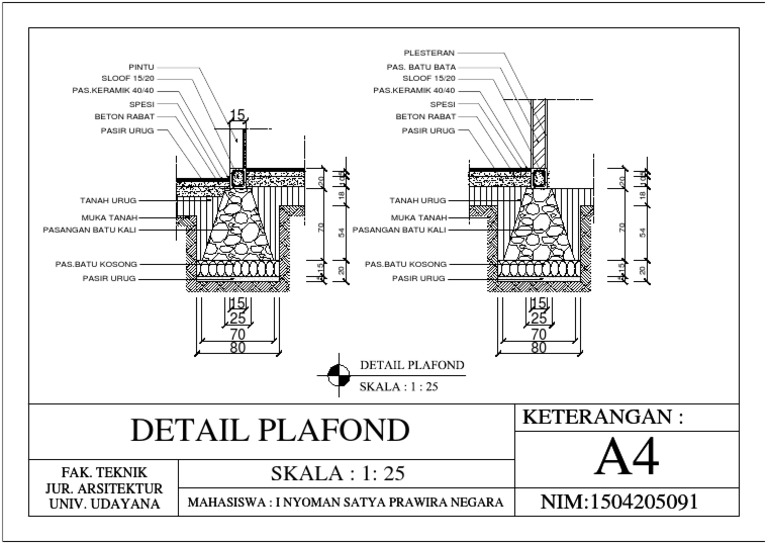 Detail Gambar Detail Pondasi Nomer 5