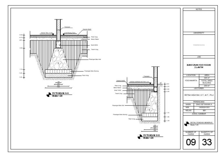 Detail Gambar Detail Pondasi Nomer 37