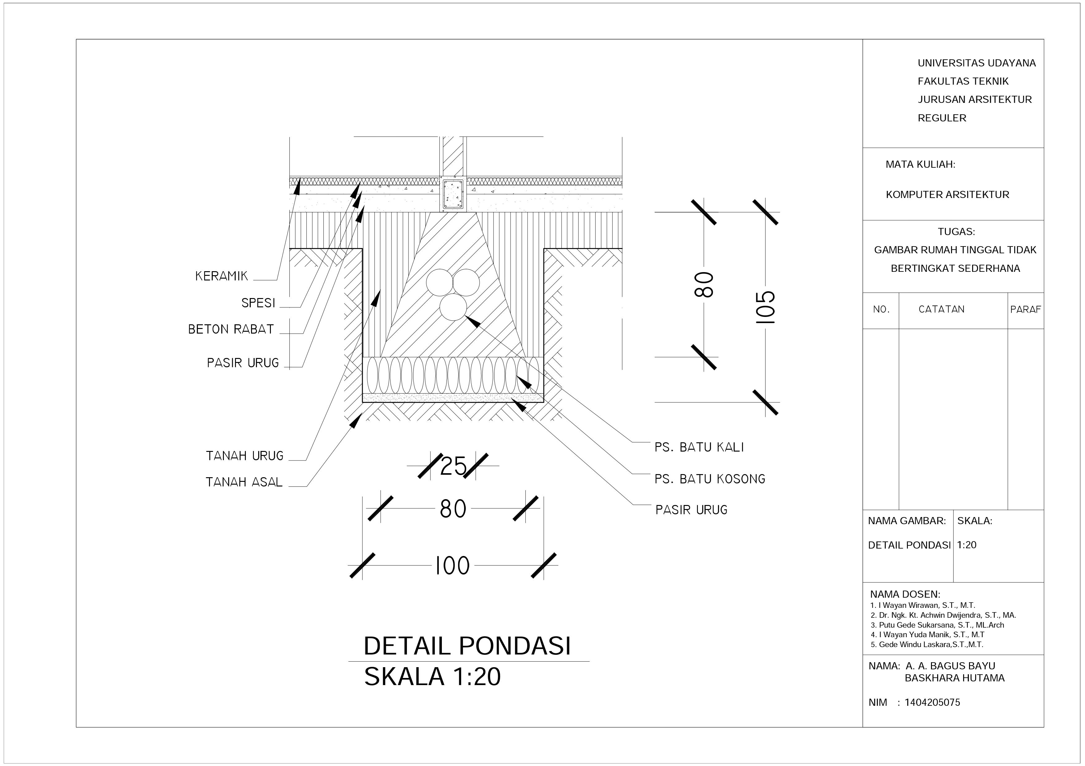 Detail Gambar Detail Pondasi Nomer 44