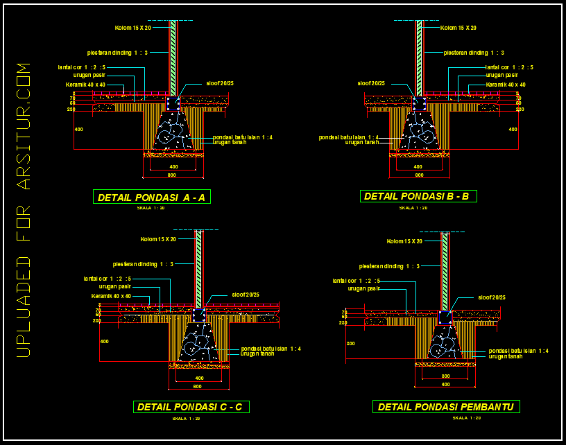 Detail Gambar Detail Pondasi Nomer 7