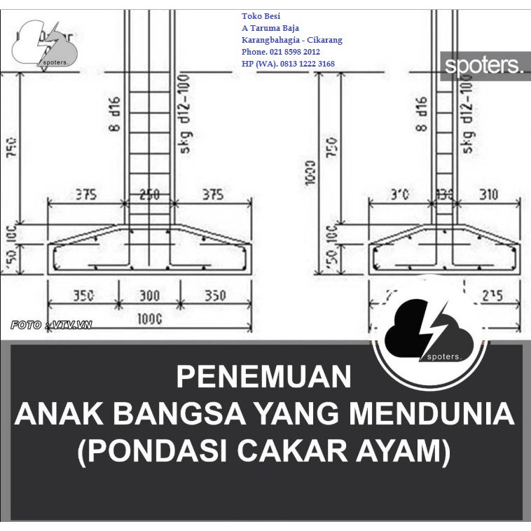 Detail Gambar Detail Pondasi Cakar Ayam Nomer 28