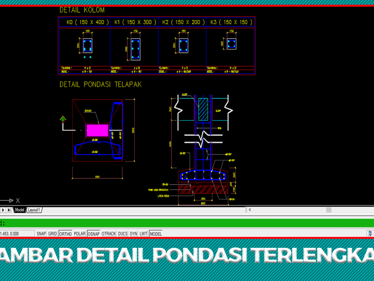 Detail Gambar Detail Pondasi Cakar Ayam Nomer 32