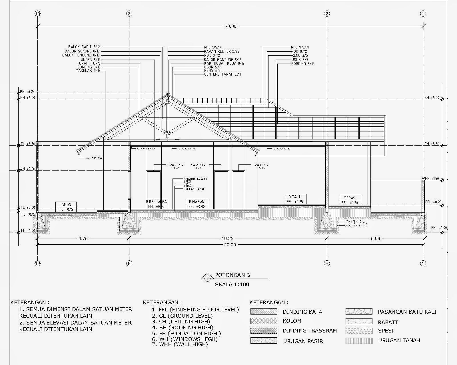 Detail Gambar Detail Rumah Jawa Dwg Nomer 36