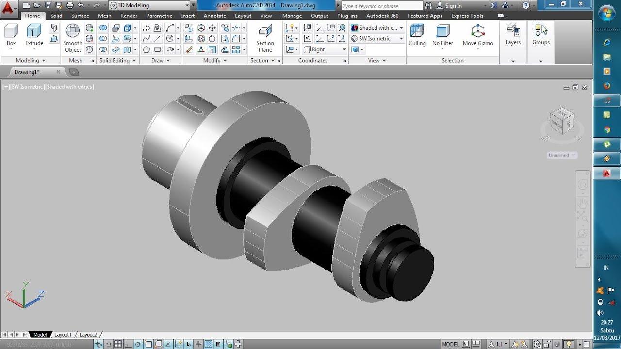 Detail Gambar Detail Sokbreker Gambar Teknik Membuat Sokbreker Auttocad Nomer 6