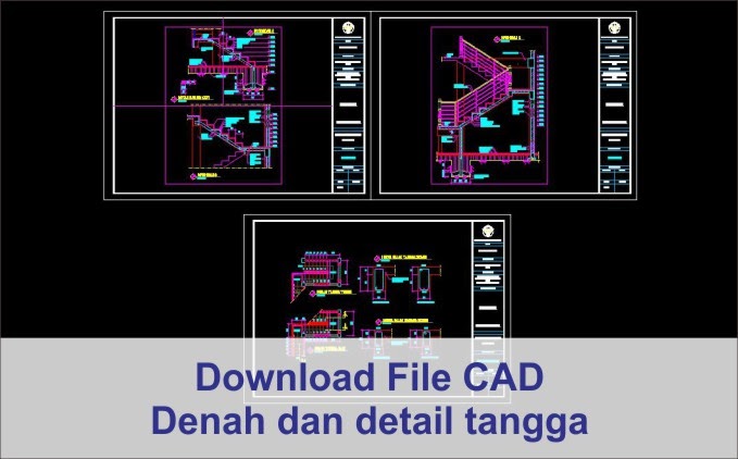 Detail Gambar Detail Tangga Rumah Dwg Nomer 12