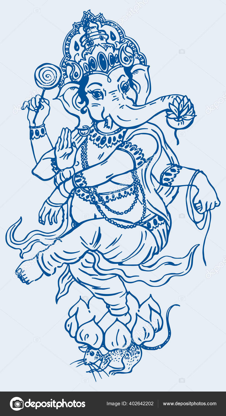 Detail Gambar Dewa Ganesha Sketsa Nomer 14