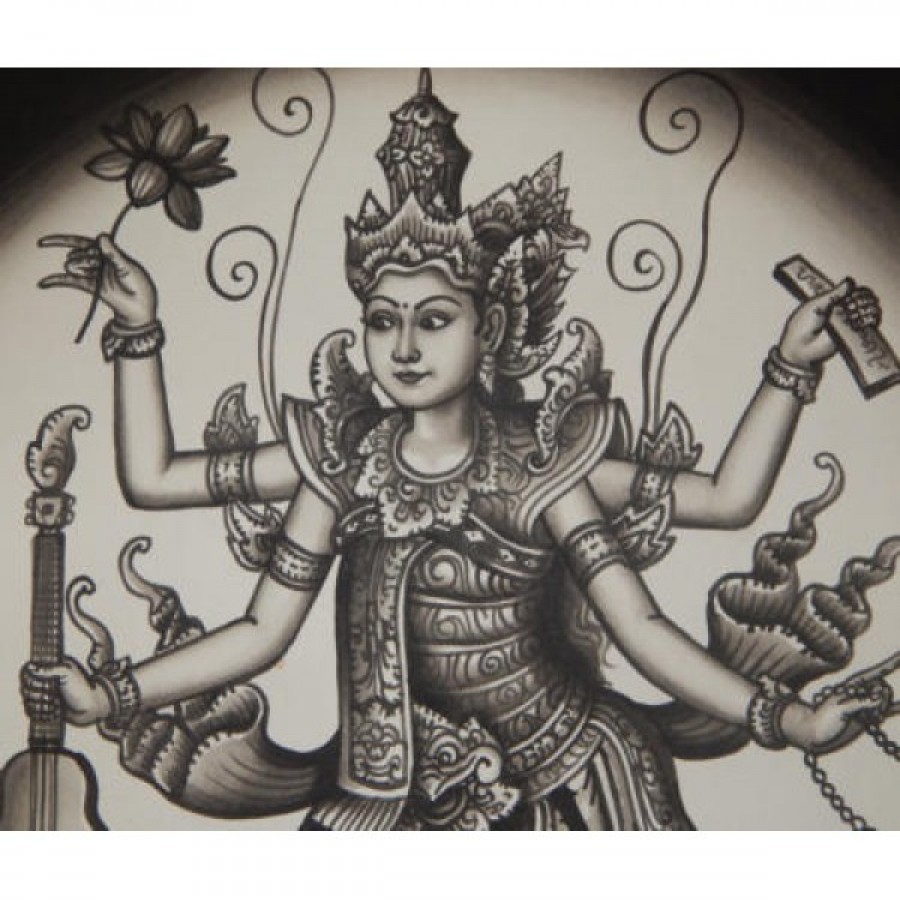 Detail Gambar Dewi Saraswati Versi Bali Nomer 32