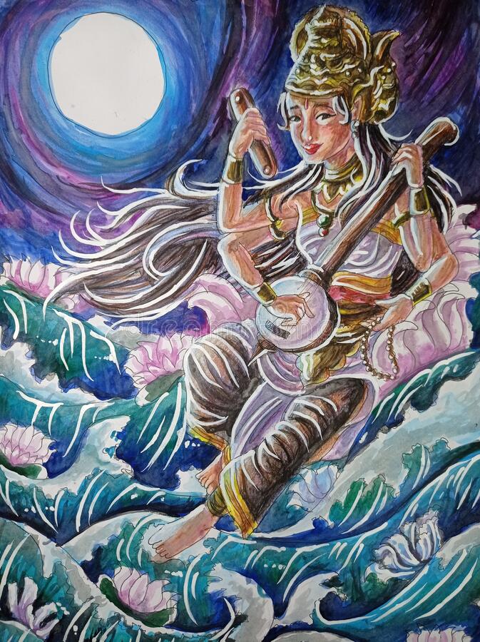 Detail Gambar Dewi Saraswati Versi Bali Nomer 36