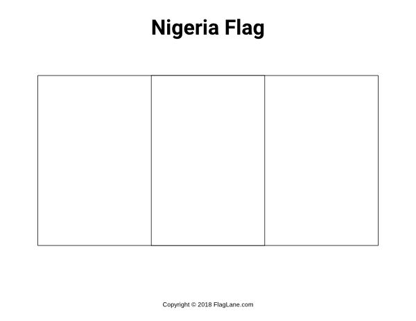 Nigeria Flagge Zum Ausmalen - KibrisPDR