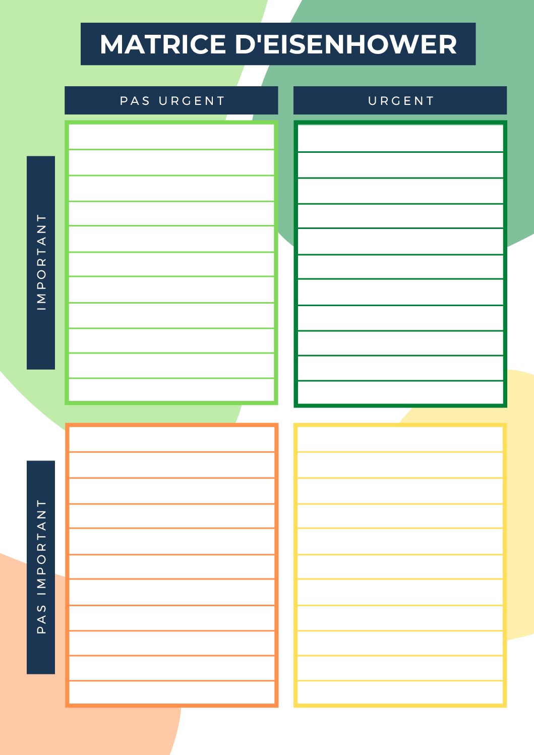 Detail Urgent Important Matrix Template Nomer 29