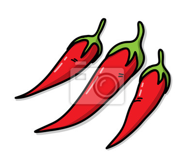 Chilischote Gezeichnet - KibrisPDR