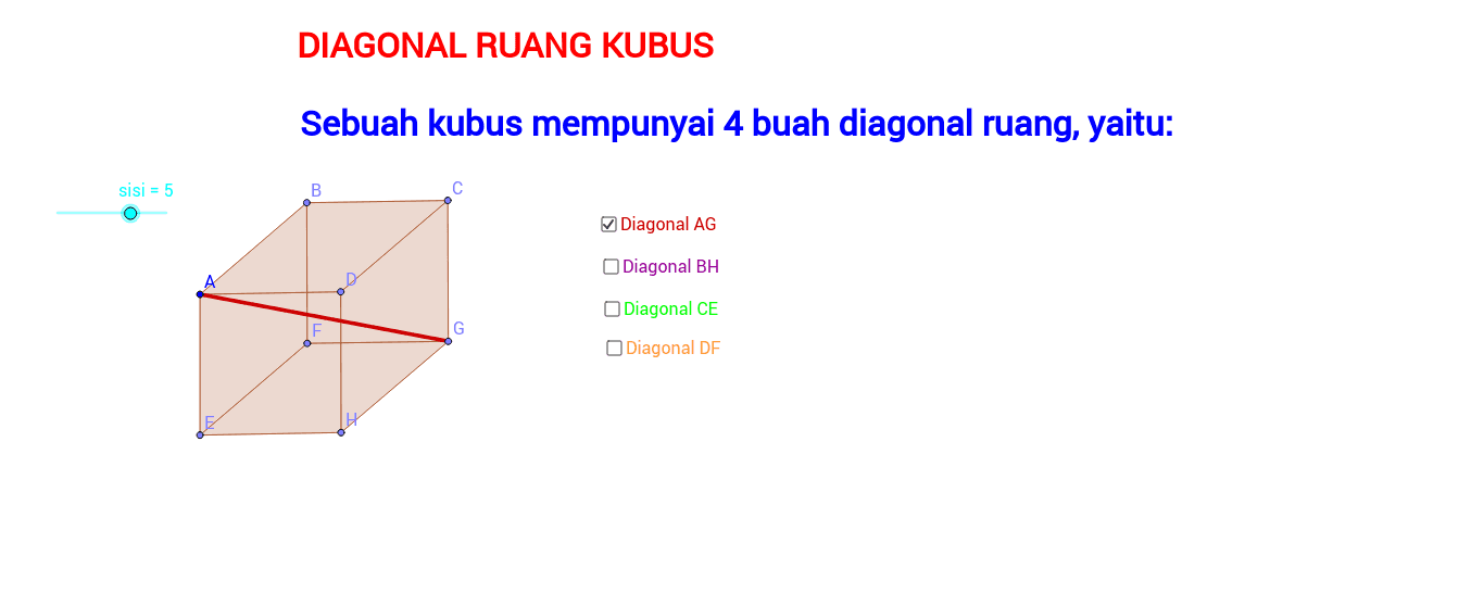 Detail Gambar Diagonal Sisi Kubus Nomer 26