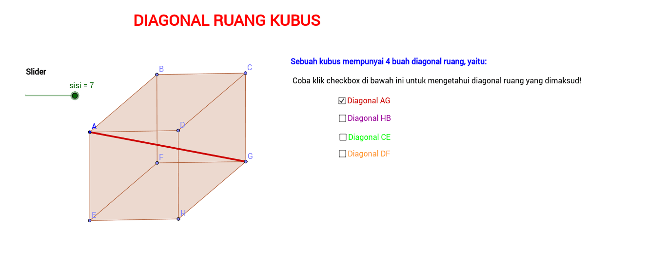 Detail Gambar Diagonal Sisi Kubus Nomer 44