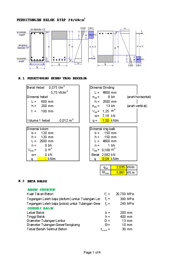 Detail Gambar Diagram Momen Negatif Balok Nomer 18