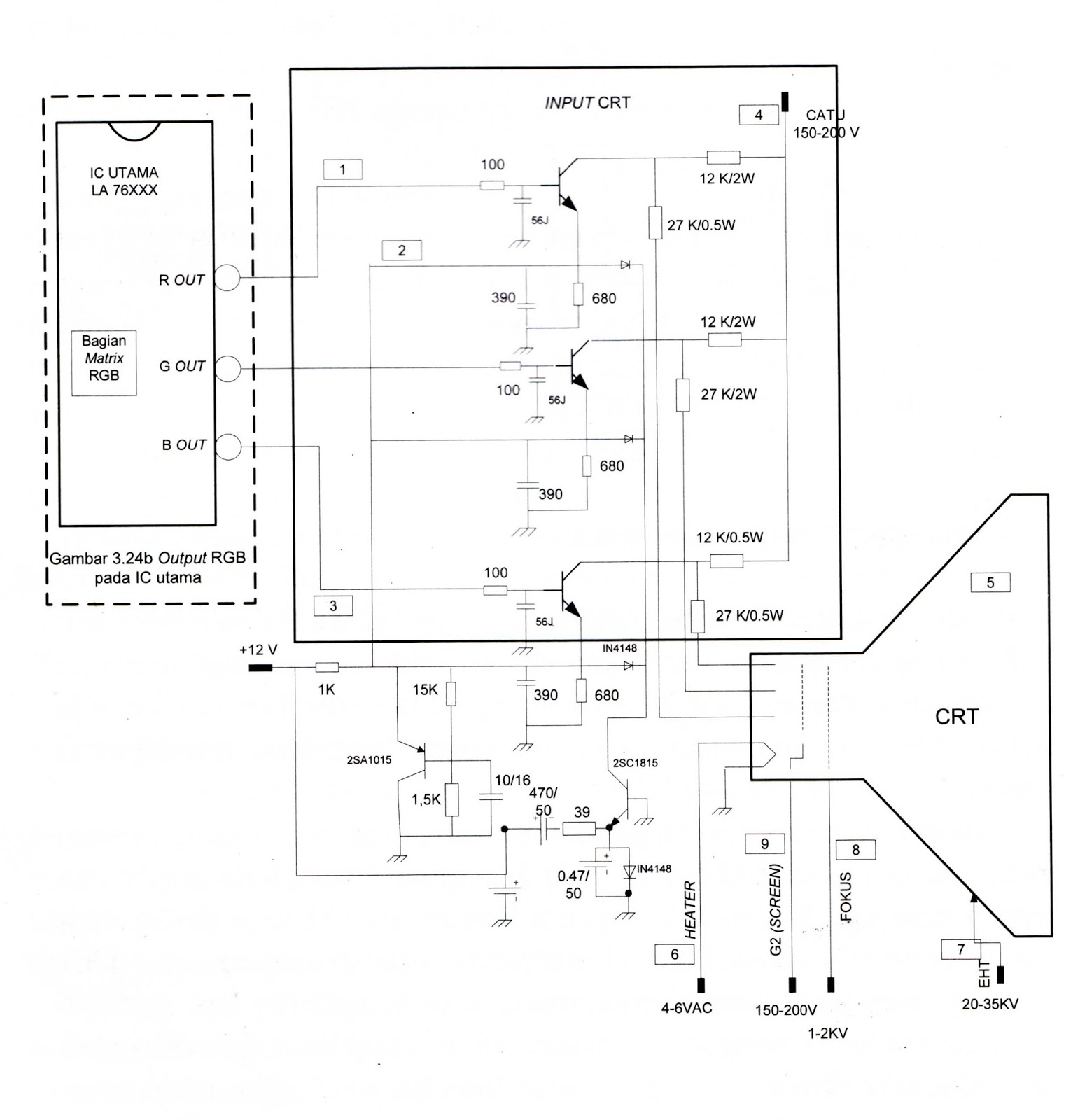 Detail Gambar Diagram Sekema Tv Polytron Slim21 Inchi Bagian Horisontal Nomer 30