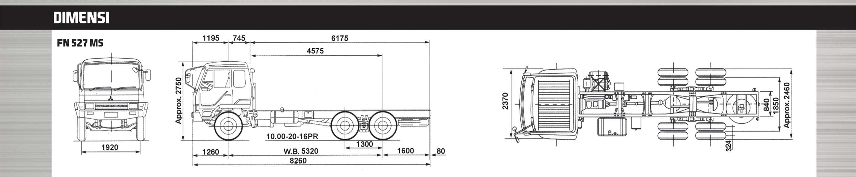 Detail Gambar Dimensi Truk Fuso Nomer 18