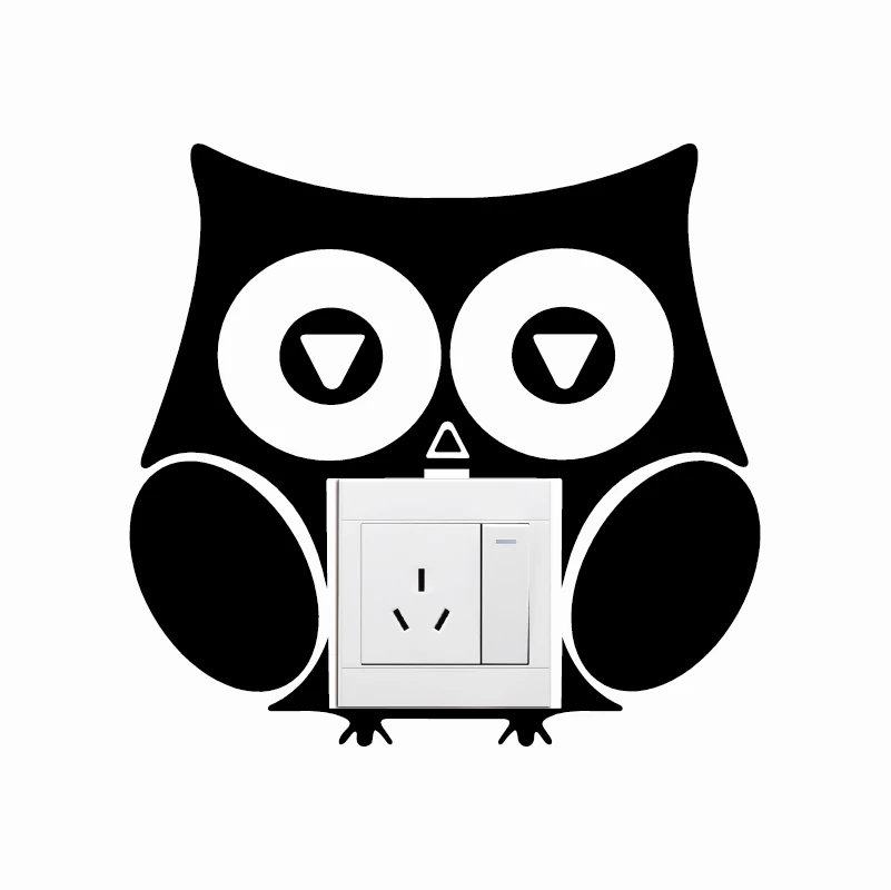 Gambar Dinding Lucu Owl Black And White - KibrisPDR