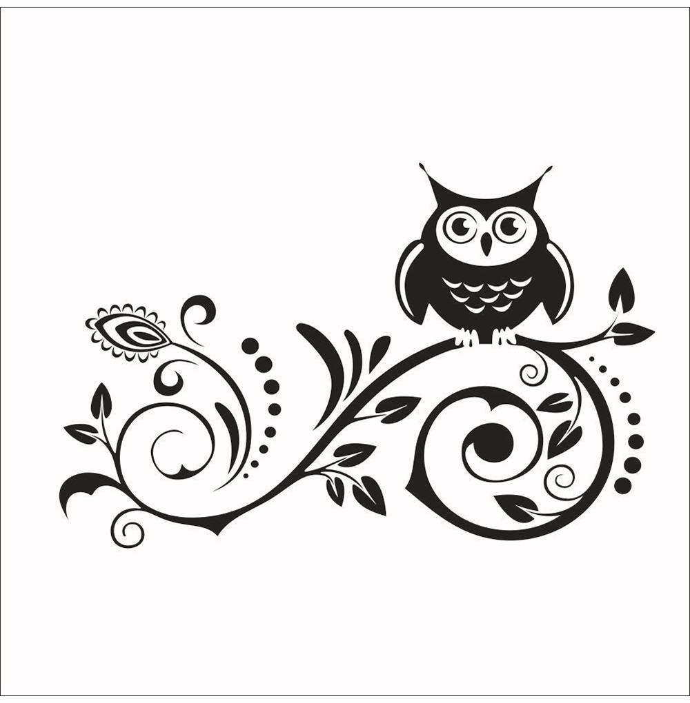 Detail Gambar Dinding Lucu Owl Black And White Nomer 25