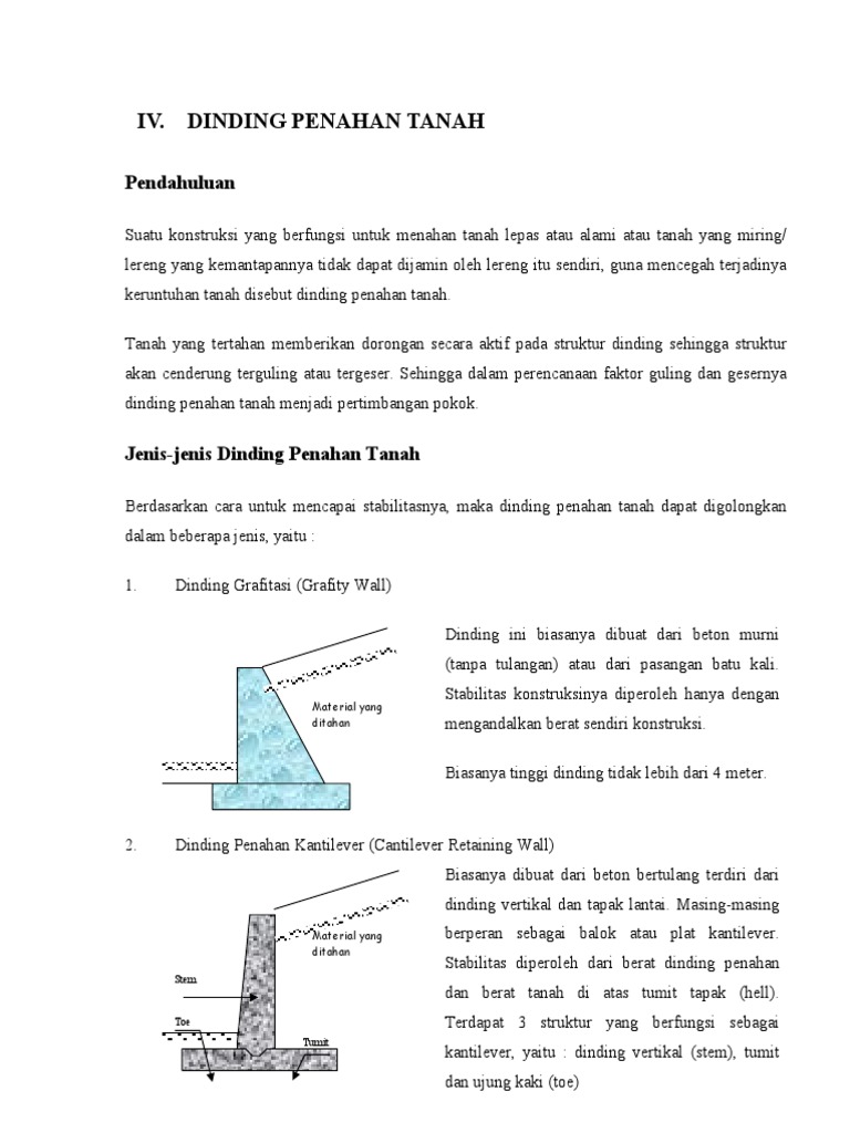 Detail Gambar Dinding Penahan Tanah Beton Nomer 33