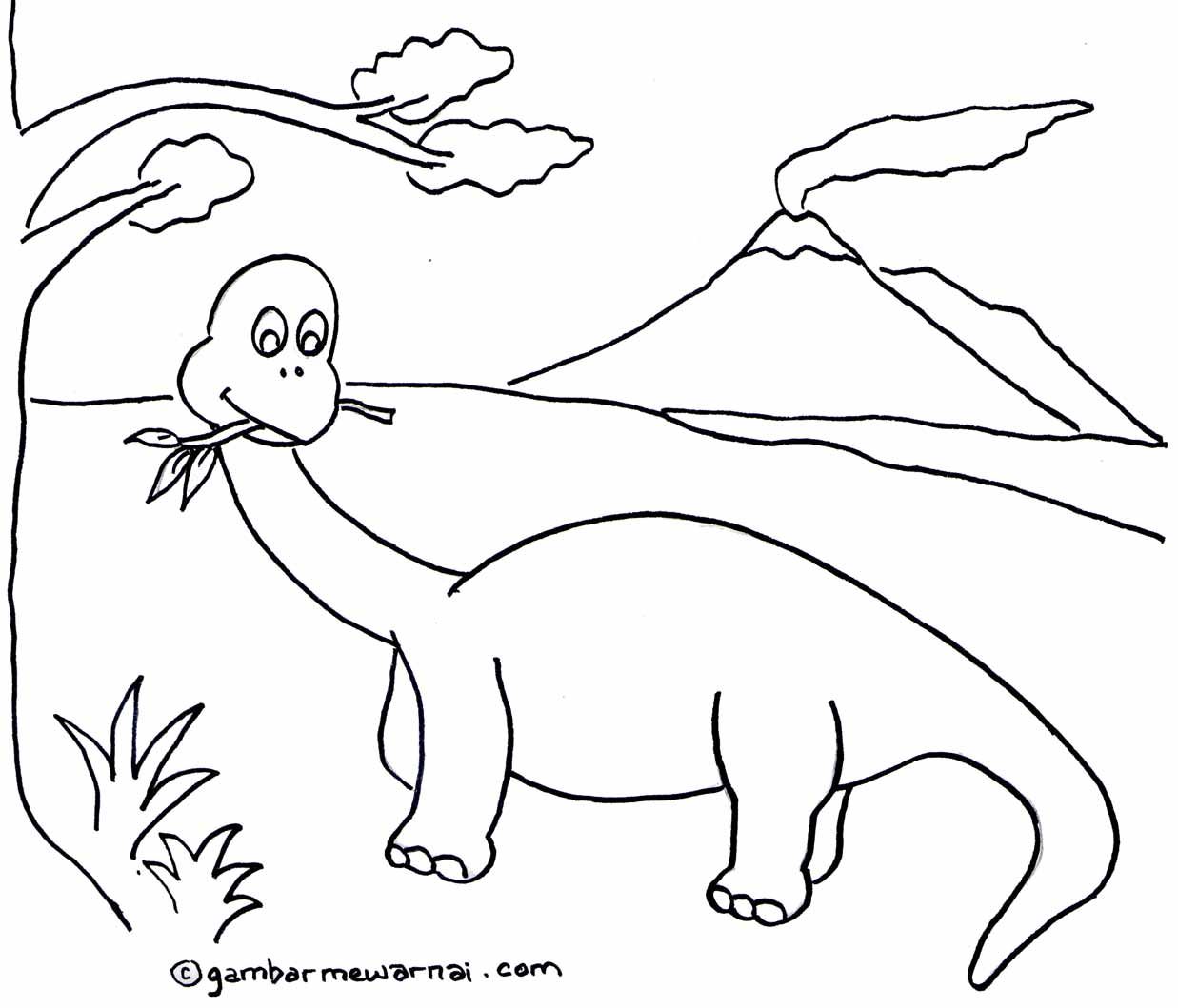 Detail Gambar Dinosaurus Hitam Putih Nomer 6
