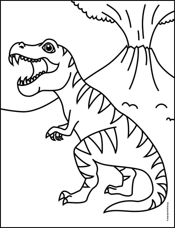 Detail Gambar Dinosaurus Mudah Nomer 21