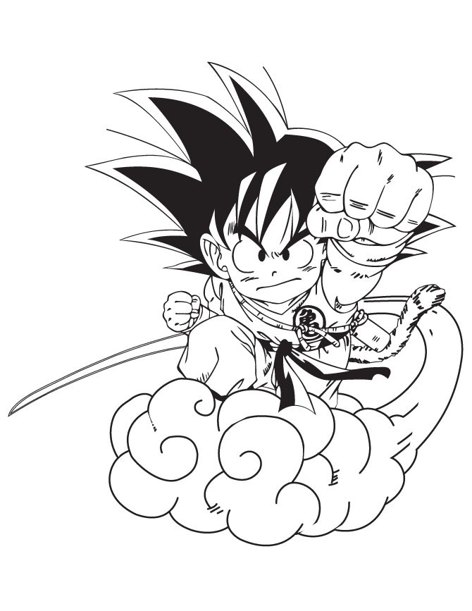 Detail Goku Ausmalbilder Nomer 2