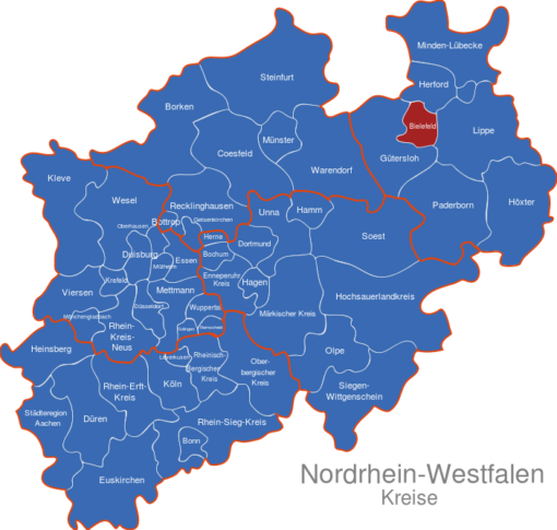 Nordrhein Westfalen Karte - KibrisPDR