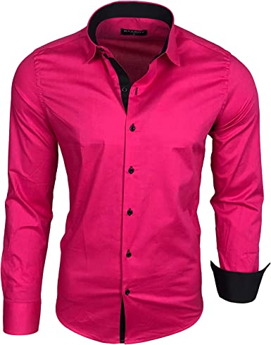 Detail Traje Negro Camisa Rosa Nomer 15