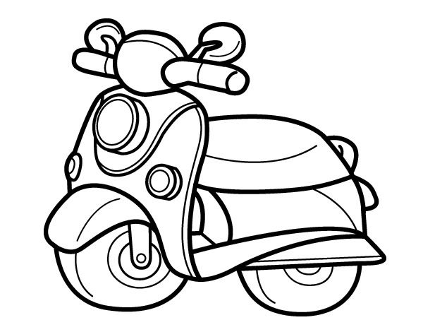 Detail Vespa Ausmalbild Nomer 10